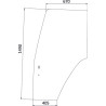 82000367KR Szyba New Holland drzwi Kramp 8716106314621
