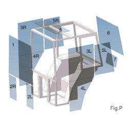 Szyba Belarus tylna górna  