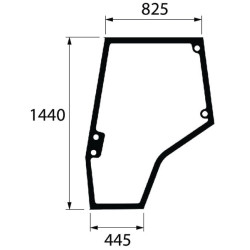 4272770M1 Szyba Massey Ferguson drzwi lewa Kramp 3660980072052