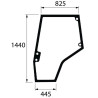 4272770M1 Szyba Massey Ferguson drzwi lewa Kramp 3660980072052