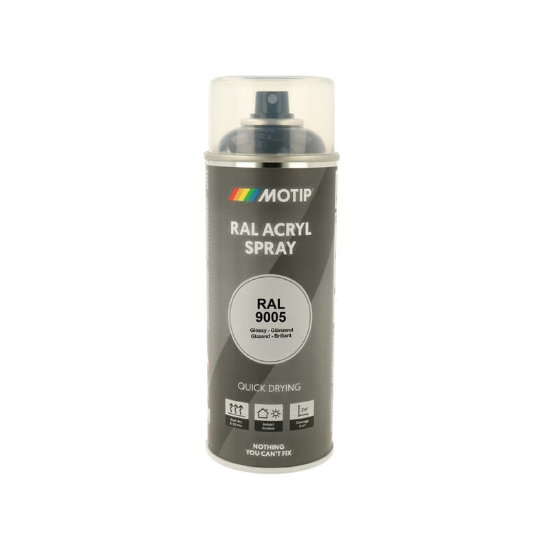 Lakier akrylowy w sprayu, RAL 9005 czarny 400 ml