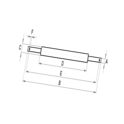 Belka dolna, 36 x 50 x 970 mm