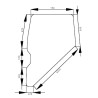 5154934 Szyba Fiat drzwi 5154.934 Kramp 3660980007863