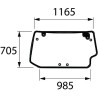 00121438030 Szyba Deutz Fahr tylna Kramp 3660980070201