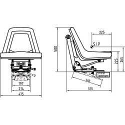 Fotel mechaniczny SC 74111 PCV