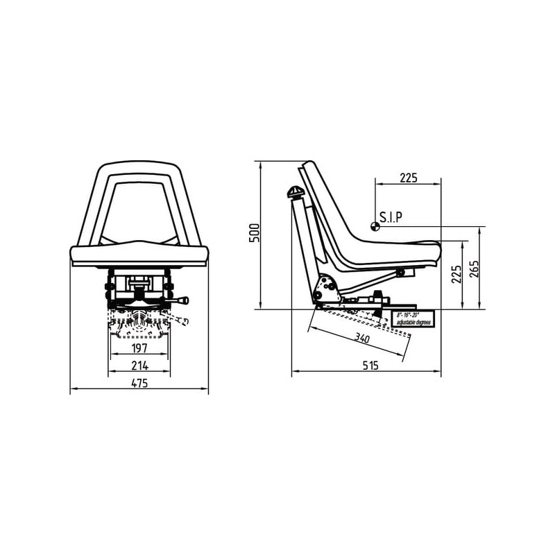 Fotel mechaniczny SC 74111 PCV