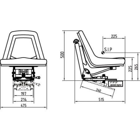 Fotel mechaniczny SC 74111 PCV