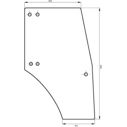 00097700040 Szyba Deutz Fahr drzwi Kramp 8716106706983