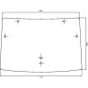 00097702040 Szyba Deutz Fahr przednia Kramp 8716106706969