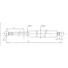 Sprężyna gazowa 365mm 250N Stabilus 253723
