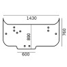 4297405M92 Szyba Massey Ferguson tylna Kramp 8719607228350
