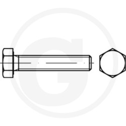 śruba z łbem sześciokątnym DIN 933