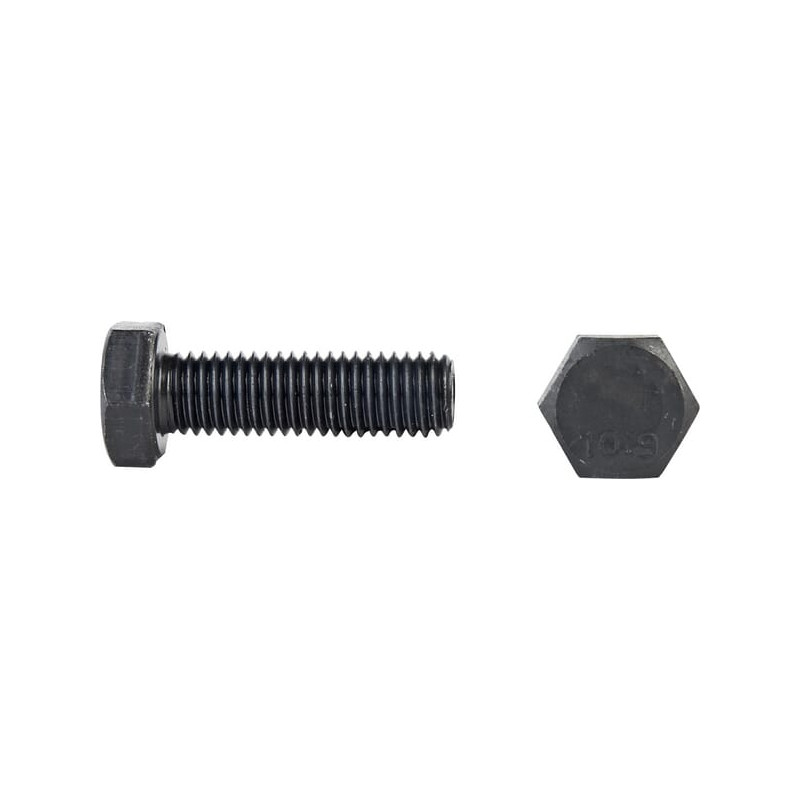 Śruba M12x35 kl.10.9, SW19 cały gwint, czarna (szt) M12x1,75x35