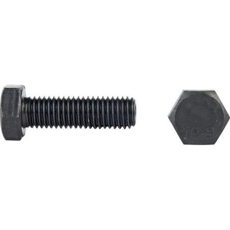 Śruba M12x35 kl.10.9, SW19 cały gwint, czarna (szt) M12x1,75x35