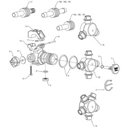 Korpus QJ363C-500 TeeJet 3 do węża 1/2" krańcowy