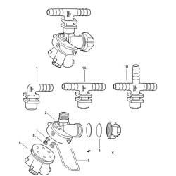 Uchwyt dyszy potrójny do węża 1/2", 24230A-3-540-NYB