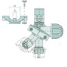 Korpus 24216A TeeJet potrójny do rury 3/4" przyłącze F 9,5mm