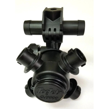 Korpus QJ364C-500 TeeJet 4 do węża 1/2" przelotowy