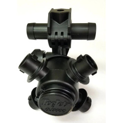 Korpus QJ364C-500 TeeJet 4 do węża 1/2" przelotowy