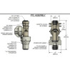 Korpus QJ114401 TeeJet do węża 5/16"(7,94mm), 2PSI