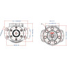 Silnik orbitalny, wał Ø 32 mm 4-otw. z przyłączem oleju wyciekowego
