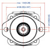 Silnik orbitalny, wał Ø 1-1/4" Z-14 100cc