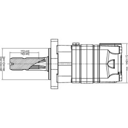 Silnik orbitalny, wał Ø 1-3/8" Z-6 125cc