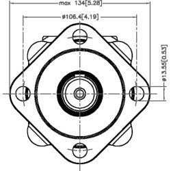 Silnik orbitalny, wał Ø 32 mm 250cc standard
