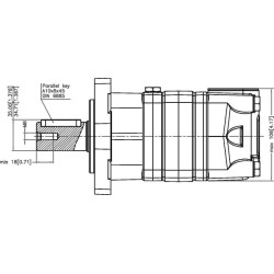 Silnik orbitalny, wał Ø 32 mm 250cc standard