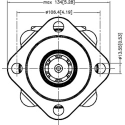 Silnik orbitalny, wał Ø 1-3/8" Z-6 250cc