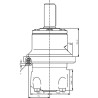 Silnik orbitalny, wał cylindryczny Ø 40 mm 400cc