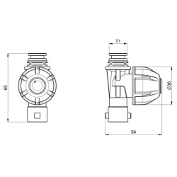 Korpus rozpylacza pojedynczy T1M F6