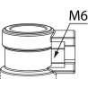 Korpus rozpylacza z mocowaniem przegubowym na rurę Ø 8 mm 0.5B