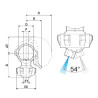 Oprawa 1-Drożna Regulowana Blokada Ręczna Na Rurę Z Dyszą 1/4"npt Arag 628040869DN