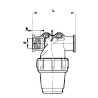 Filtr przepływowy gwint wewnętrzny 1-1/2" 50 mesh 200-280 l/min
