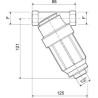 Filtr przepływowy 1/2" 110 l/min 50 mesh, 50 bar