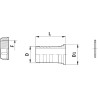 Przyłącze węża 30 mm - pod nakrętkę 1-1/4"