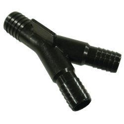 Trójnik Y 45° na wąż 2 x 25 mm / 1 x 25 mm