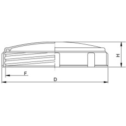 Pokrywa zamknięta 240 mm