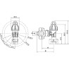 Korpus rozpylacza z uchwytem 1/2" 10 mm