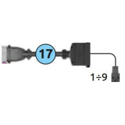 Przewód łączący dla 7 funkcji hydraulicznych 3 m