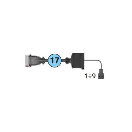 Przewód łączący dla 7 funkcji hydraulicznych 3 m