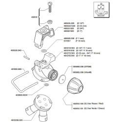 Korpus rozpylacza 3-krotny do rury 21mm (1/2") z przyłączem 7mm, do nakrętki bagnetowej