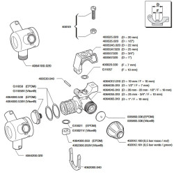 Korpus rozpylacza 3-krotny do rury 21mm (1/2") z przyłączem 10mm, do nakrętki bagnetowej