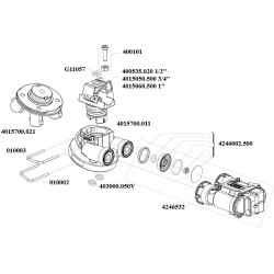 Korpus rozpylacza 4-krotny do rury 21mm (1/2") z przyłączem 10mm, do nakrętki bagnetowej