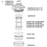 Filtr ssawny 1i1/4" 16 Mesh wkład Polypr. brązowy, długość gwintu 40mm