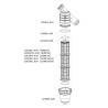 Filtr ciśnieniowy skośny 1i1/2" 100 mesh Inox