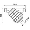Filtr kpl. 1-1/4" 50 mesh