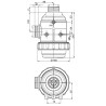 Filtr ssawny 2" 50 Mesh wkład Inox niebieski, gwint 24mm
