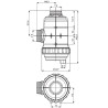 Filtr ssawny T9 Inox 50 Mesh wkład niebieski